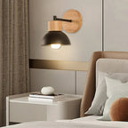 Wall Light | Nordic Wood Iron Japandi Minimalist LED Fixture - Image 6