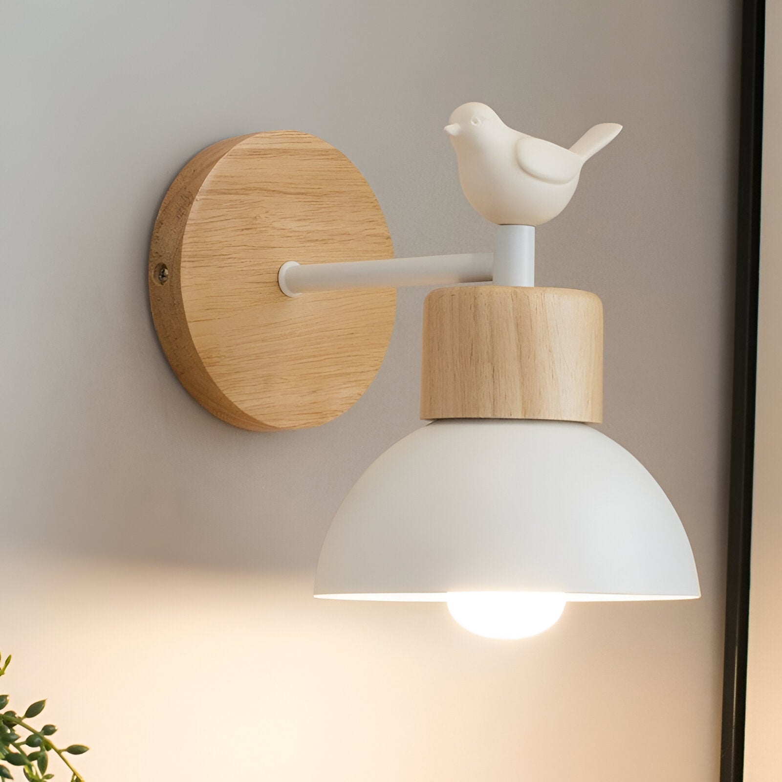 Wall Light | Nordic Wood Iron Japandi Minimalist LED Fixture - Image 8