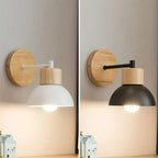 Wall Light | Nordic Wood Iron Japandi Minimalist LED Fixture - Image 9