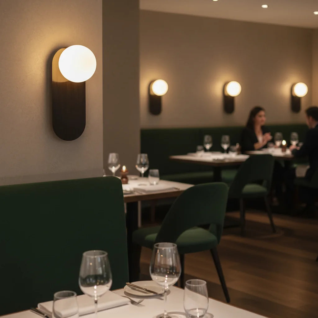 Wall Sconce | Modern Metal Globe Minimalist Accent Light Fixture