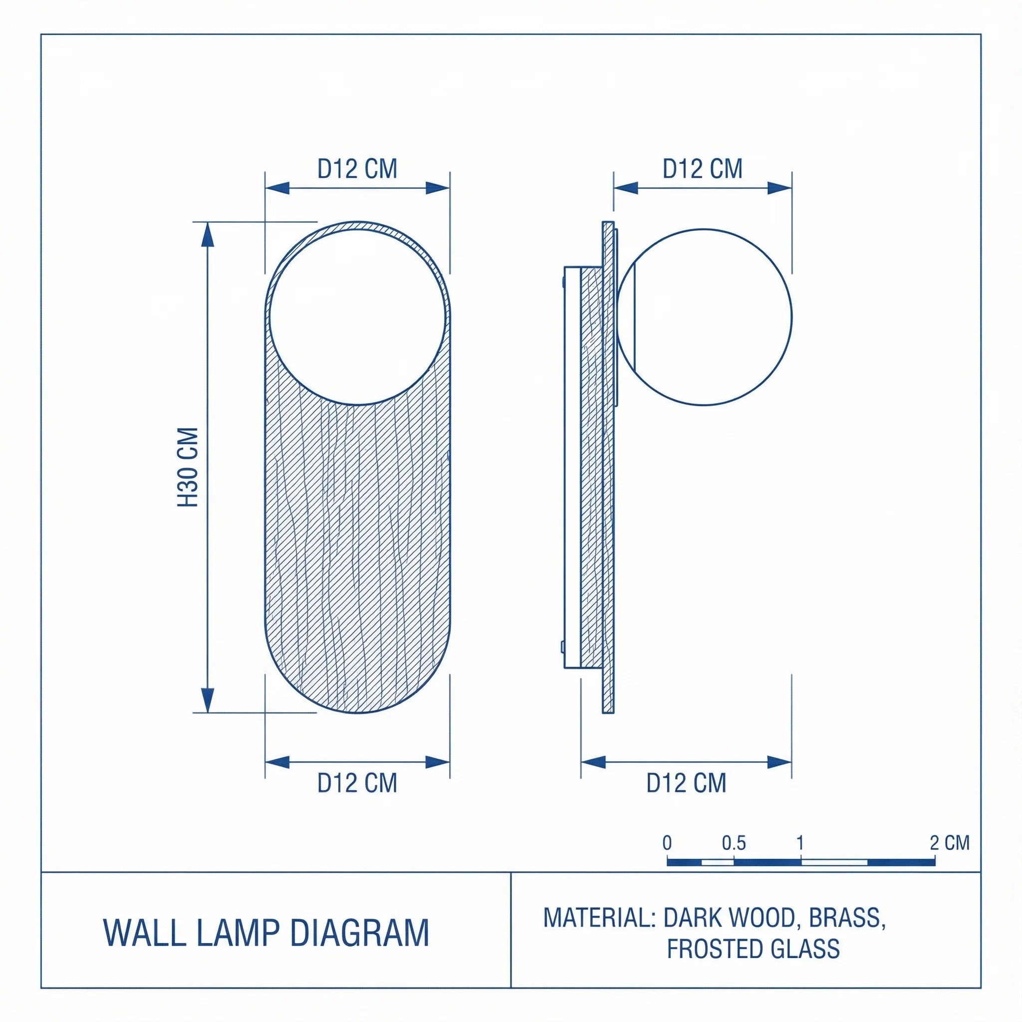 Wall Sconce | Modern Metal Globe Minimalist Accent Light Fixture