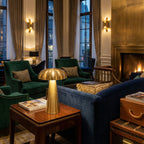 Wireless Table Lamp | Elegant Metal and Acrylic Design with Touch Controls