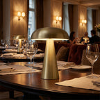 Wireless Table Lamp | Elegant Metal and Acrylic Design with Touch Controls