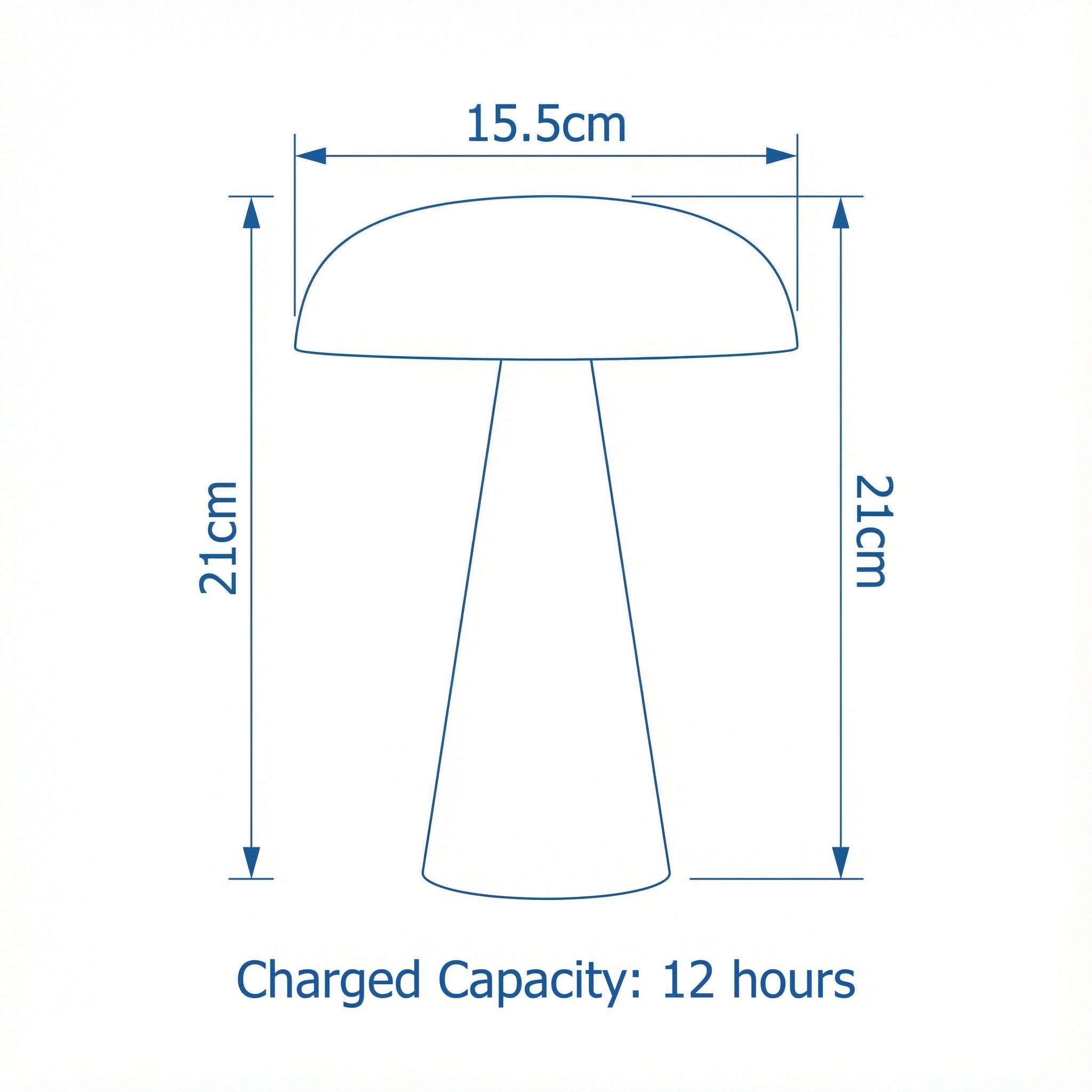 Wireless Table Lamp | Elegant Metal and Acrylic Design with Touch Controls